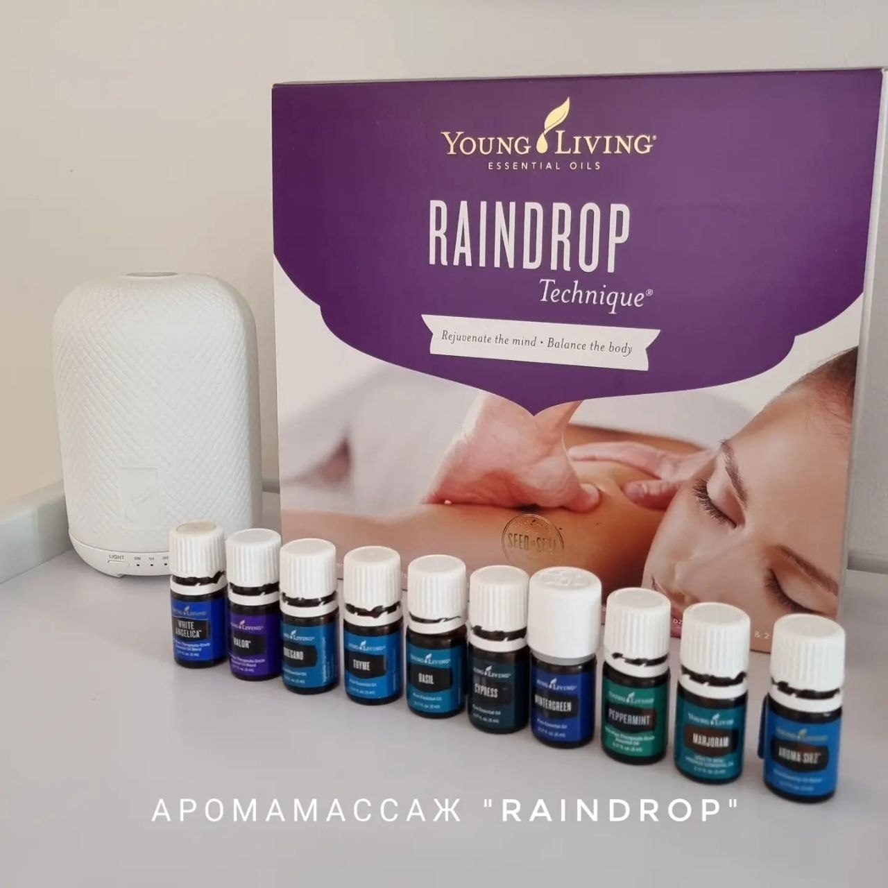 АРОМАМАССАЖ RAINDROP